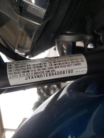 2009 YAMAHA XVS950 A JYAVN01E89A008190