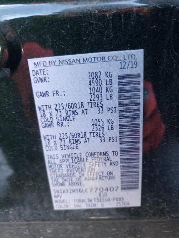 2020 NISSAN ROGUE S - 5N1AT2MT6LC770407
