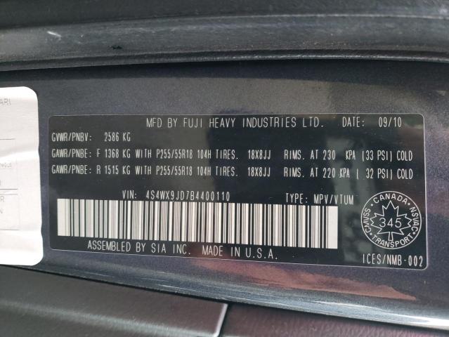 2011 SUBARU TRIBECA LI 4S4WX9JD7B4400110
