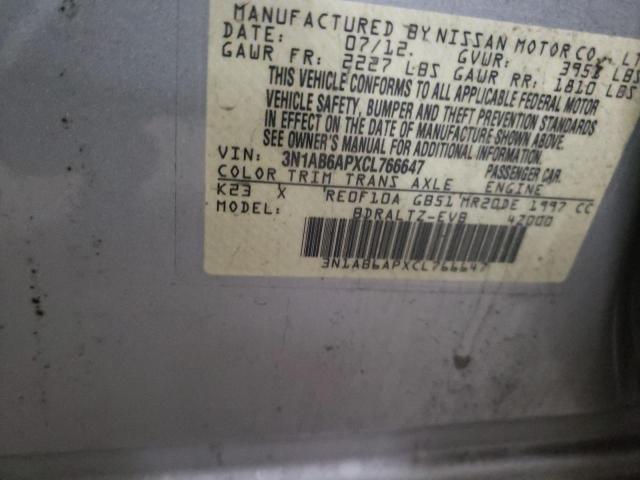 3N1AB6APXCL766647 Nissan Sentra 2012. Фото: 9