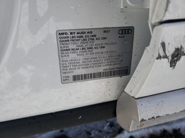 2022 AUDI Q5 SPORTBA WA1EAAFY3N2013224