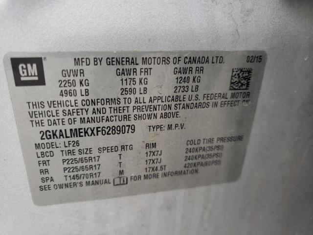 2015 GMC TERRAIN 2GKALMEKXF6289079