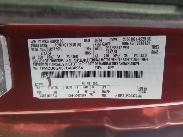 2015 FORD ESCAPE SE 1FMCU0GX5FUA30984