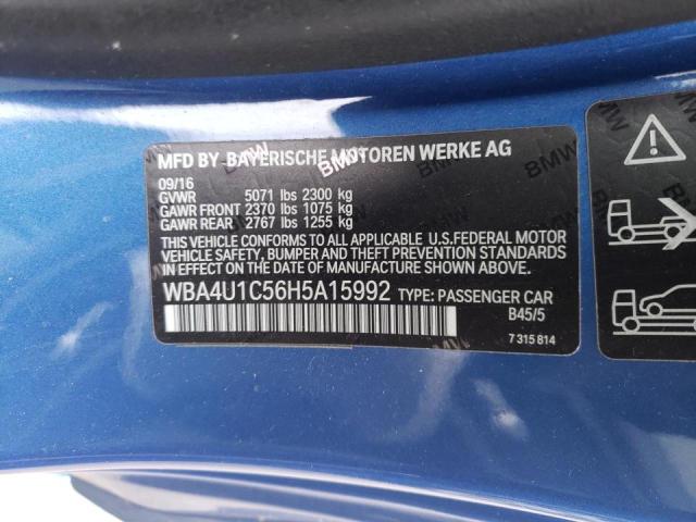 2017 BMW 440XI WBA4U1C56H5A15992
