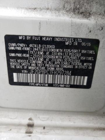 JF2GPBPC7FH297284 Subaru Xv Crosstrek 2.0i Hybrid Touring