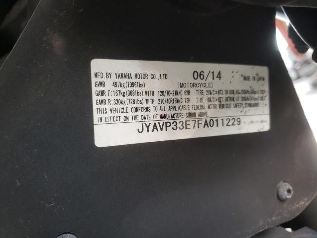 2015 YAMAHA XVS1300 CU JYAVP33E7FA011229