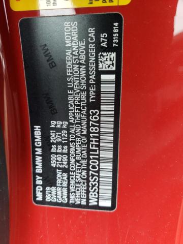 2020 BMW M4 CS WBS3S7C01LFH18763