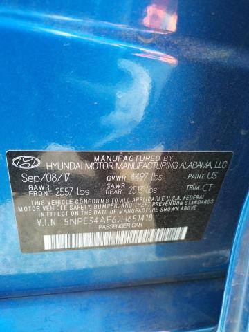 2018 HYUNDAI SONATA SPO 5NPE34AF6JH651418