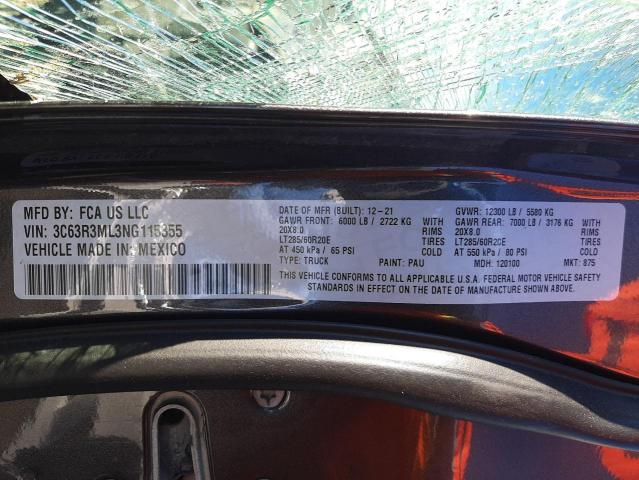 2022 RAM 3500 LARAM 3C63R3ML3NG115355