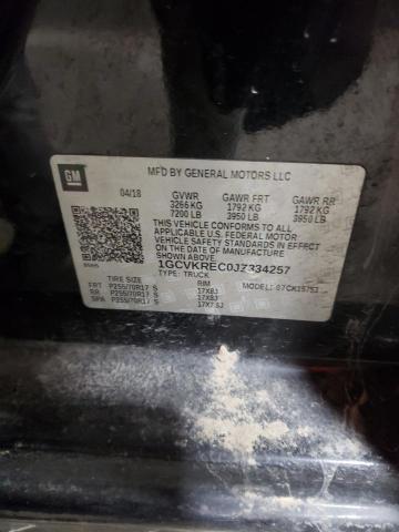 1GCVKREC0JZ334257 Chevrolet Silverado 2018. Фото: 9