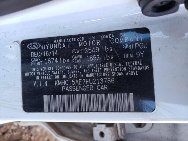 2015 HYUNDAI ACCENT GS KMHCT5AE2FU213766