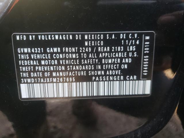 2015 VOLKSWAGEN JETTA SE 3VWD17AJXFM267695