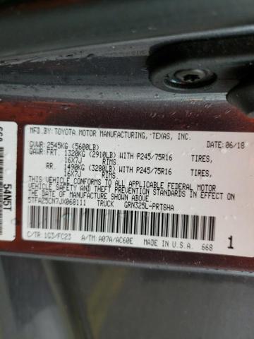 5TFAZ5CN7JX068111 Toyota Tacoma Dou 2018. Фото: 9