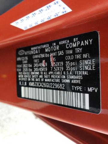 2016 HYUNDAI TUCSON LIM KM8J3CA26GU229682