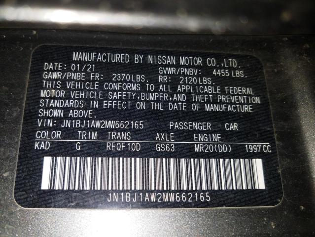 2021 NISSAN ROGUE SPOR JN1BJ1AW2MW662165