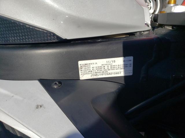 2016 YAMAHA YZFR6 C JYARJ16Y2GA010407