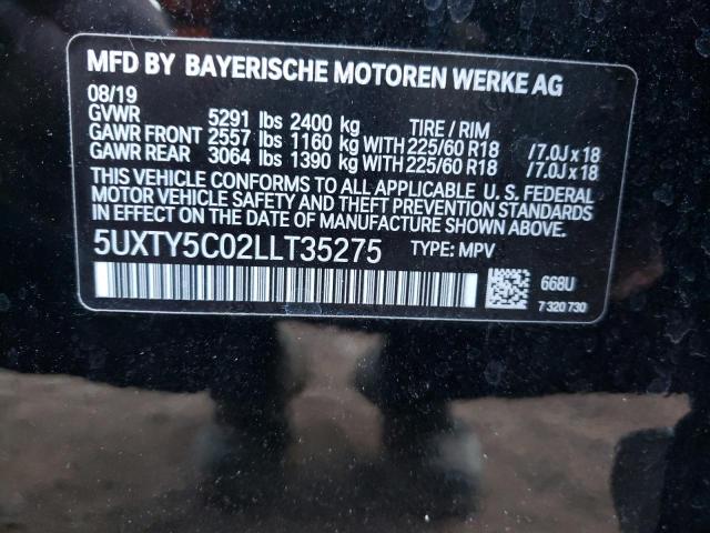 2020 BMW X3 XDRIVE3 5UXTY5C02LLT35275