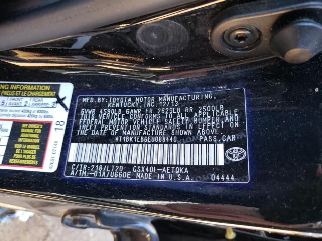 2014 TOYOTA AVALON BAS 4T1BK1EB6EU088440