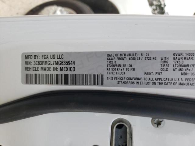 2021 RAM 3500 TRADE 3C63RRGL7MG635944