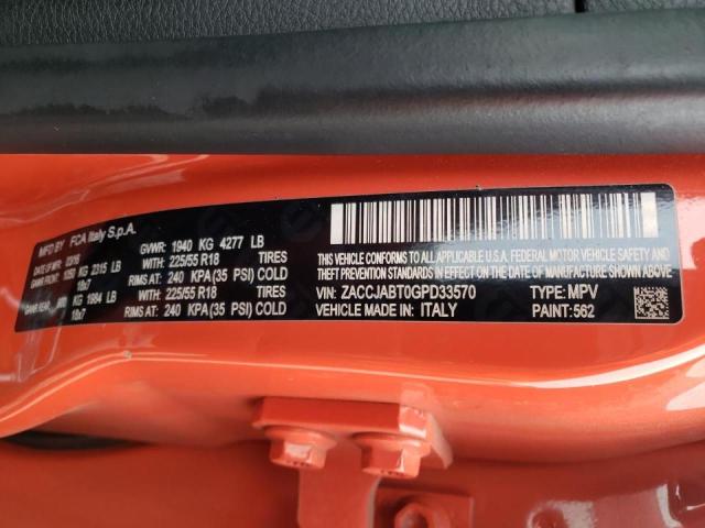 2016 JEEP RENEGADE L ZACCJABT0GPD33570