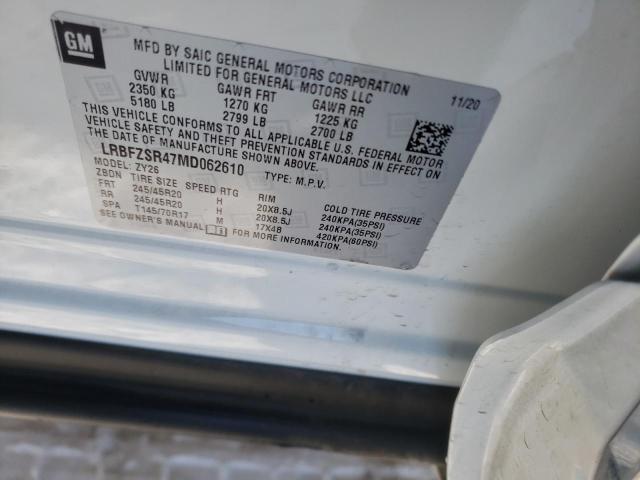 2021 BUICK ENVISION A LRBFZSR47MD062610