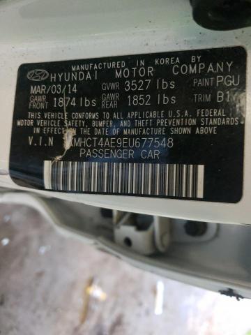 KMHCT4AE9EU677548 Hyundai Accent Gls 2014. Фото: 9