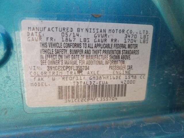 2015 NISSAN VERSA NOTE 3N1CE2CP9FL355704