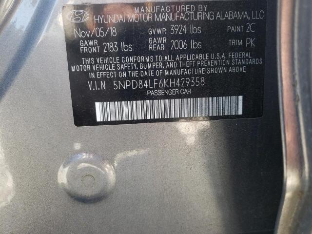 2019 HYUNDAI ELANTRA SE - 5NPD84LF6KH429358