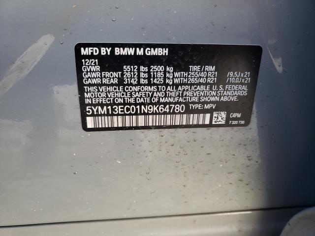 2022 BMW X3 M - 5YM13EC01N9K64780