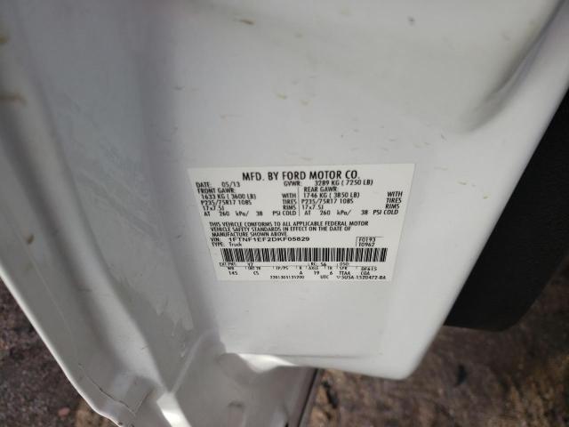 2013 FORD F-150 1FTNF1EF2DKF05829