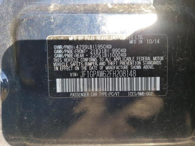 2015 SUBARU IMPREZA SP JF1GPAW62FH208148