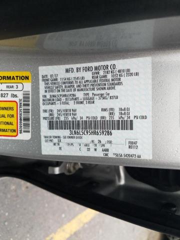 2017 LINCOLN MKZ SELECT 3LN6L5C95HR659286