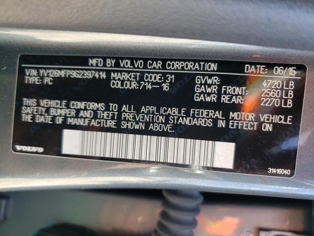2016 VOLVO S60 R DESI YV126MFP9G2397414