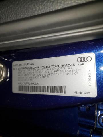2016 AUDI A3 PREMIUM WAUA7GFF4G1090906