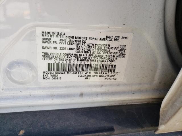 4A4AP3AU6FE039814 Mitsubishi Outlander 2015. Фото: 9