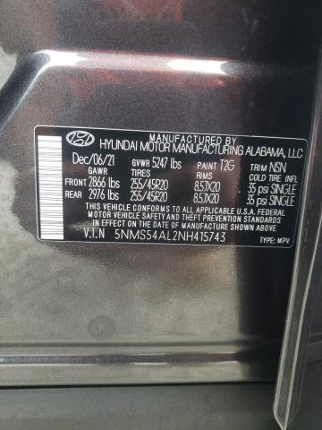 2022 HYUNDAI SANTA FE C 5NMS54AL2NH415743
