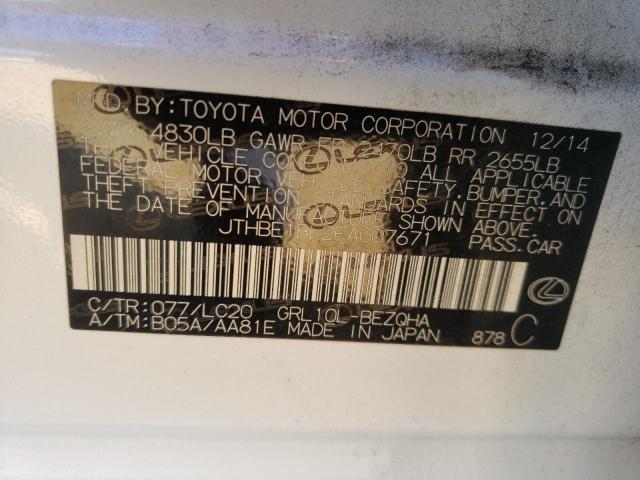 2015 LEXUS GS 350 JTHBE1BL2FA007671