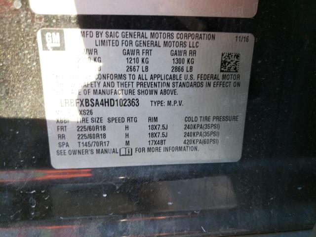 2017 BUICK ENVISION E LRBFXBSA4HD102363