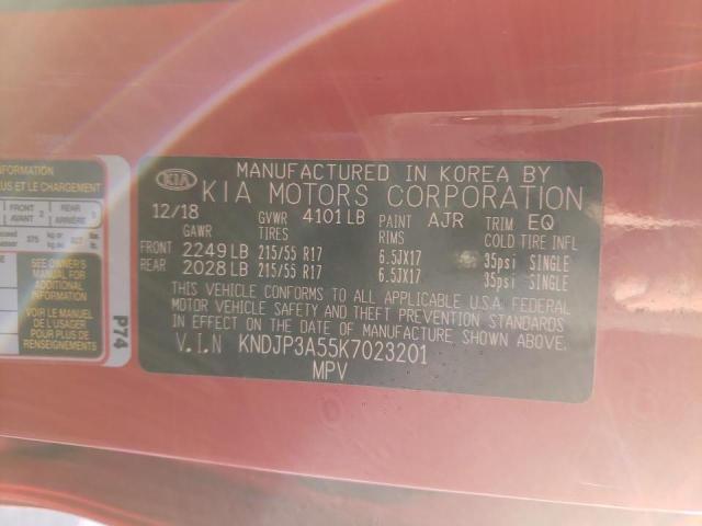 2019 KIA SOUL + KNDJP3A55K7023201