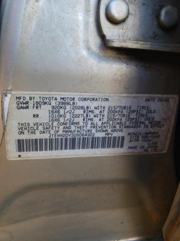 JTEHH20V326064922 Toyota Rav4 2002. Фото: 9