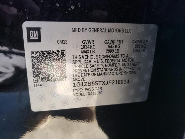 2018 CHEVROLET MALIBU LS - 1G1ZB5STXJF218914