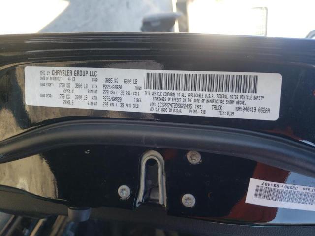 2013 RAM 1500 LARAM - 1C6RR7NT2DS622495