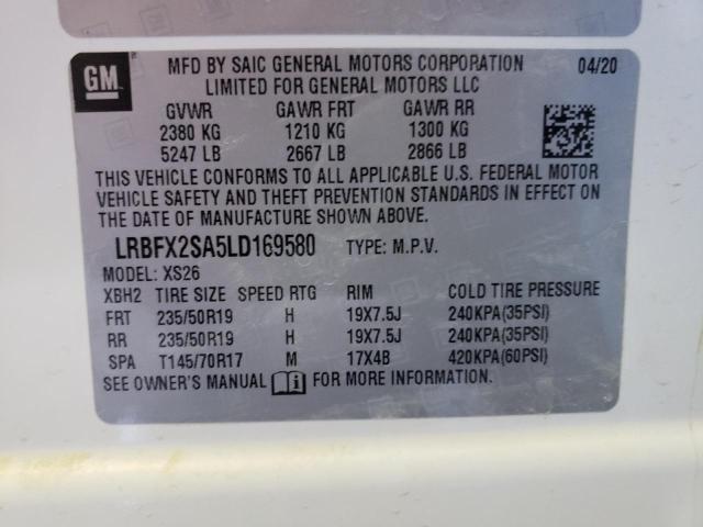 2020 BUICK ENVISION E LRBFX2SA5LD169580