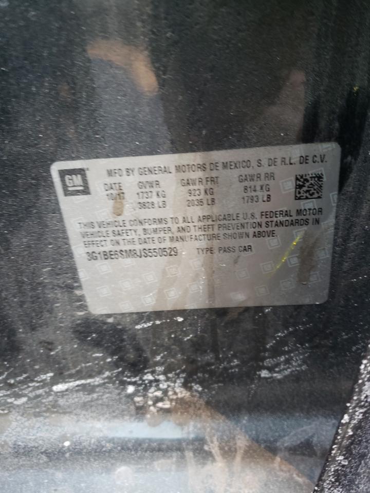 3G1BE6SM8JS550529 CHEVROLET CRUZE 2018
