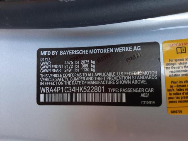 2017 BMW 440I WBA4P1C34HK522801