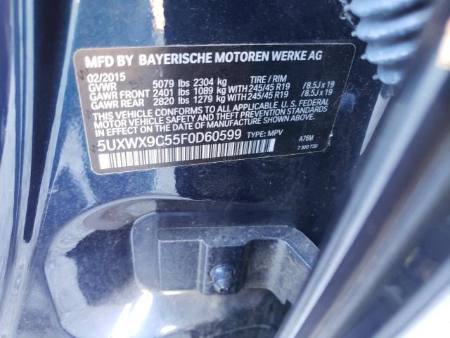 2015 BMW X3 XDRIVE2 - 5UXWX9C55F0D60599