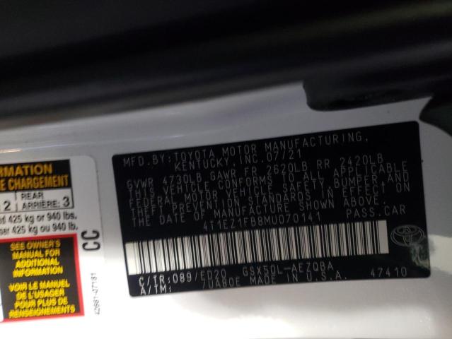 2021 TOYOTA AVALON NIG 4T1EZ1FB8MU070141