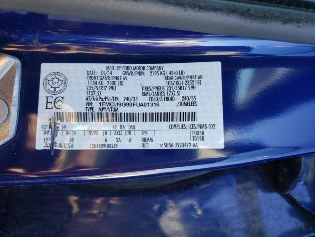 2015 FORD ESCAPE SE 1FMCU9G99FUA01316