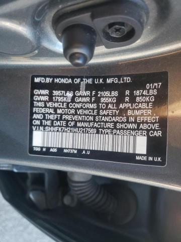 2017 HONDA CIVIC LX SHHFK7H21HU217569