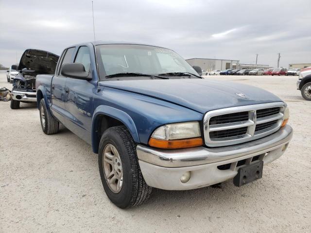 Salvage cars for sale from Copart San Antonio, TX: 2002 Dodge Dakota Quattro